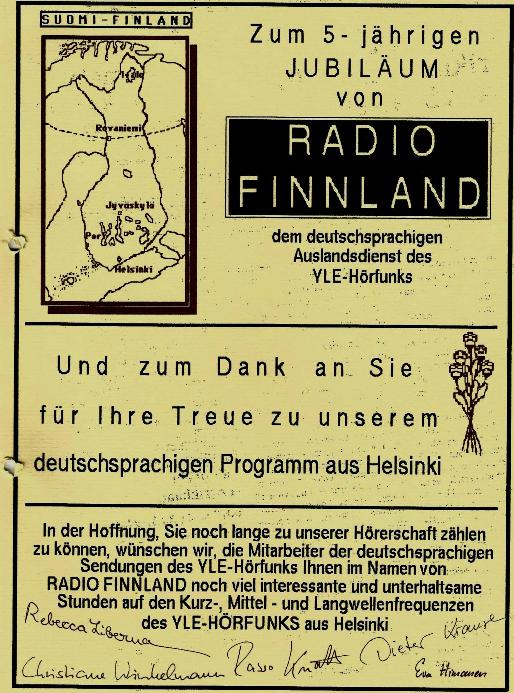 Saks palvelun 5-vuotistunnustus kuuntelijoille